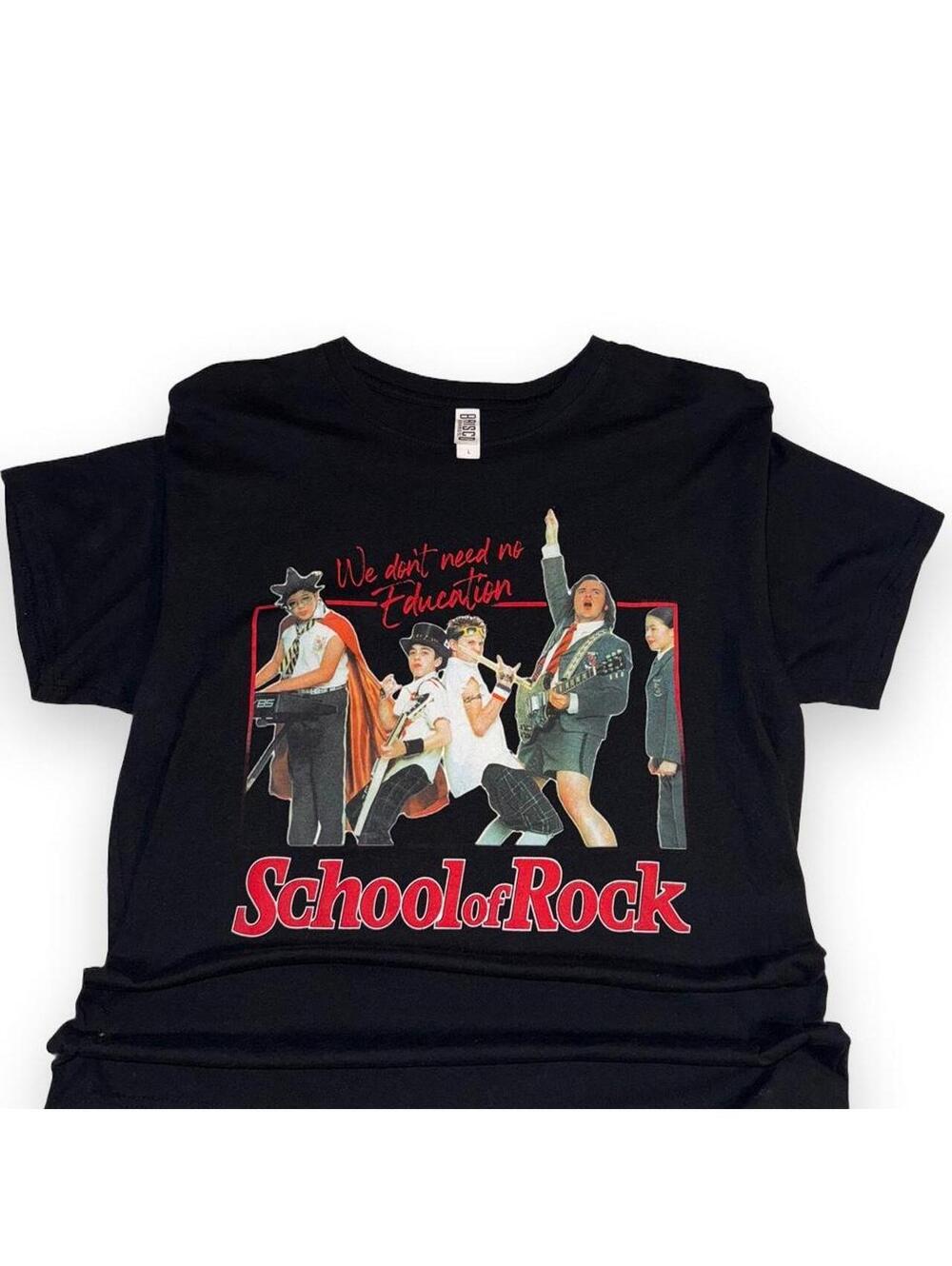 Men’s School of Rock black cotton t-shirt